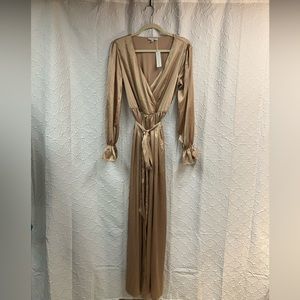 NWT Baltic Born Gold Maxi Dress in Large